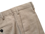 Pal Zileri Lab Suit 38S Tan Slim Fit Wool/Linen