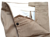 Pal Zileri Lab Suit 38S Tan Slim Fit Wool/Linen