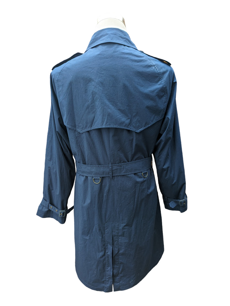 Polo Ralph Lauren Trench Coat M/40 Navy Cotton/Elastane