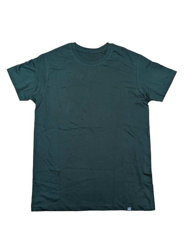 The Wardrobe Short Sleeve T-Shirt Forest Green Organic Cotton
