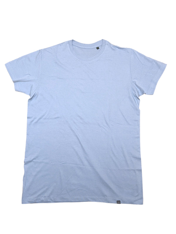 The Wardrobe Short Sleeve T-Shirt Light Blue Organic Cotton