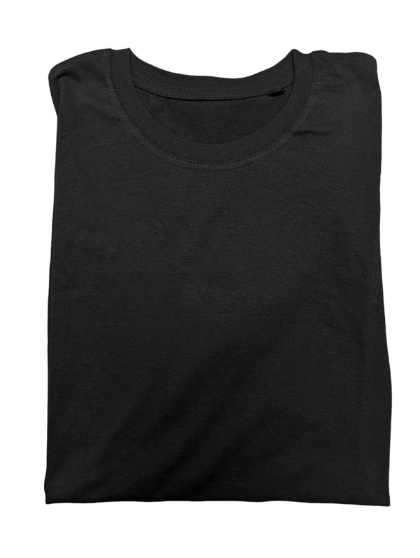 The Wardrobe Short Sleeve T-Shirt Black Organic Cotton
