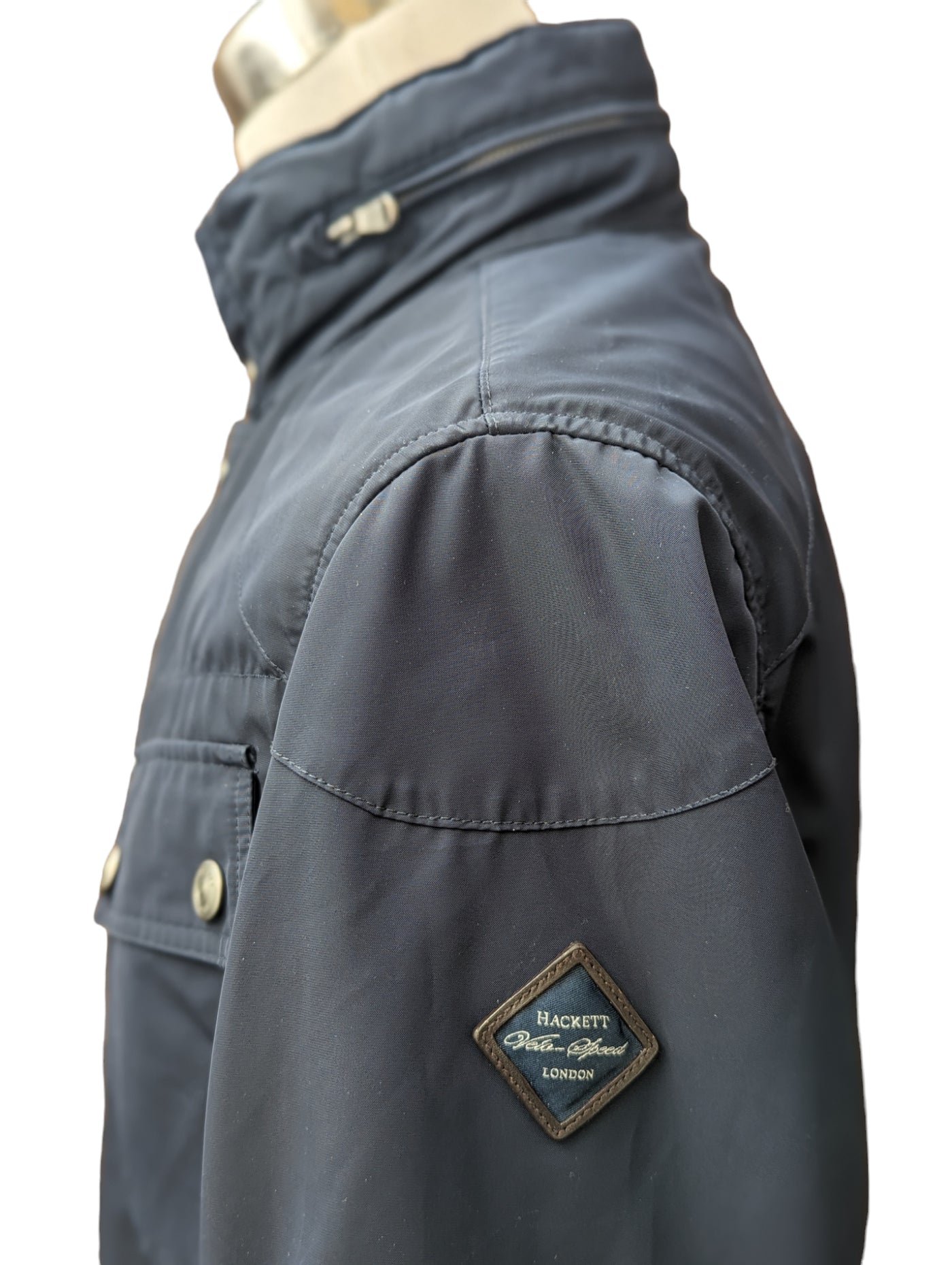 Hackett Velospeed Field Jacket S Navy Blue Polyester – eHABERDASHER