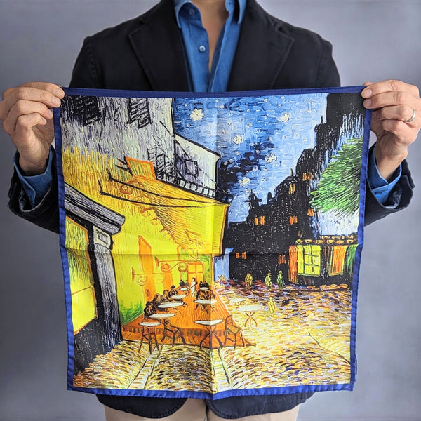 Battisti Pocket Square / Neckerchief Van Gogh Cafe at Night