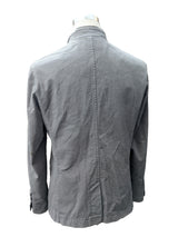 Sartorini Field Jacket M Taupe Grey Button/Zip Front Cotton