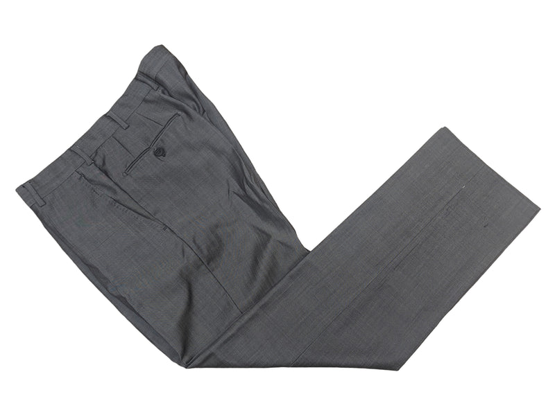 Z Zegna Suit 38R Grey Sharkskin Wool/Mohair