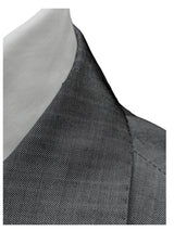 Z Zegna Suit 38R Grey Sharkskin Wool/Mohair