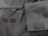Z Zegna Suit 38R Grey Sharkskin Wool/Mohair