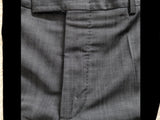 Z Zegna Suit 38R Grey Sharkskin Wool/Mohair