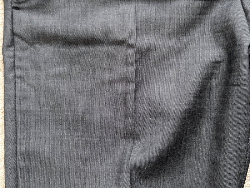Z Zegna Suit 38R Grey Sharkskin Wool/Mohair