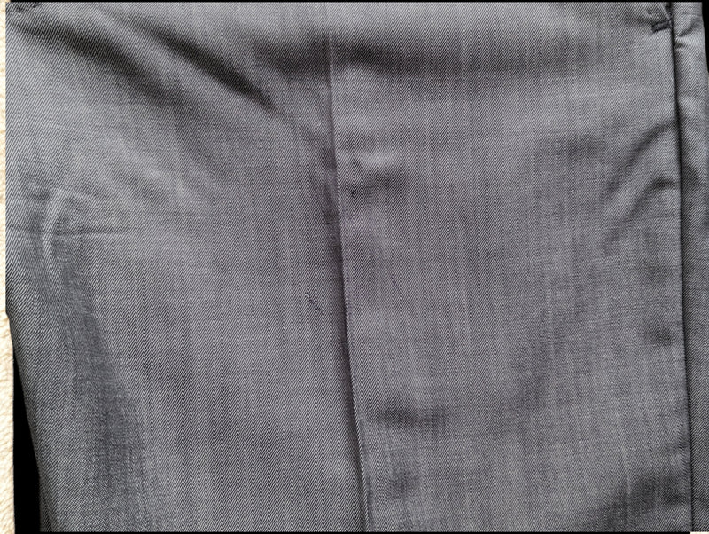 Z Zegna Suit 38R Grey Sharkskin Wool/Mohair