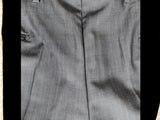 Z Zegna Suit 38R Grey Sharkskin Wool/Mohair