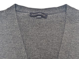 John Smedley Cardigan Vest L Charcoal New Zealand Merino