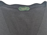 Zanone Cardigan Vest L Gunmetal Grey Cotton