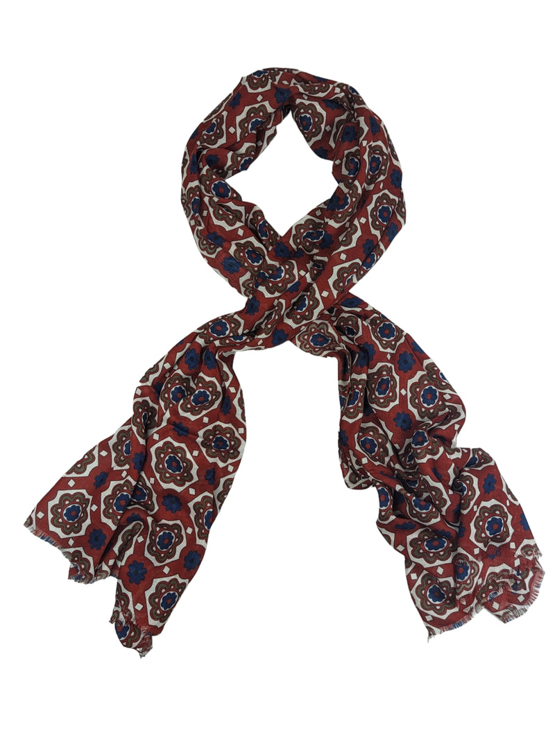 Battisti Scarf Brick Red Modal/Cashmere whisper