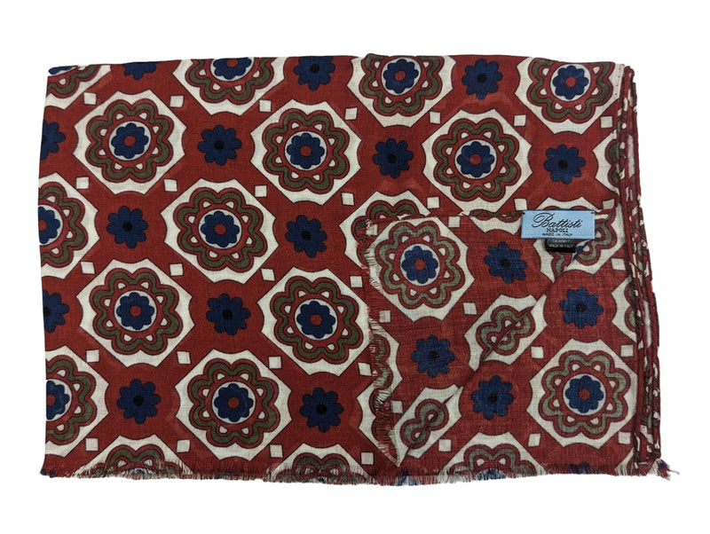 Battisti Scarf Brick Red Modal/Cashmere whisper