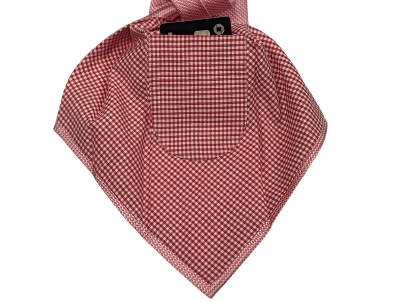 Battisti Tie: Pink and white weave, 1-button &amp; pocket, pure silk