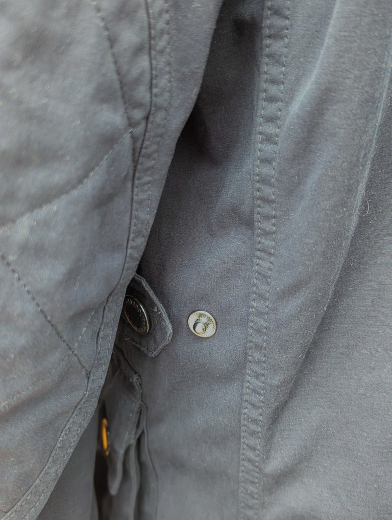 Barbour Field Jacket M Slim Navy Blue Cotton