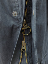 Barbour Field Jacket M Slim Navy Blue Cotton