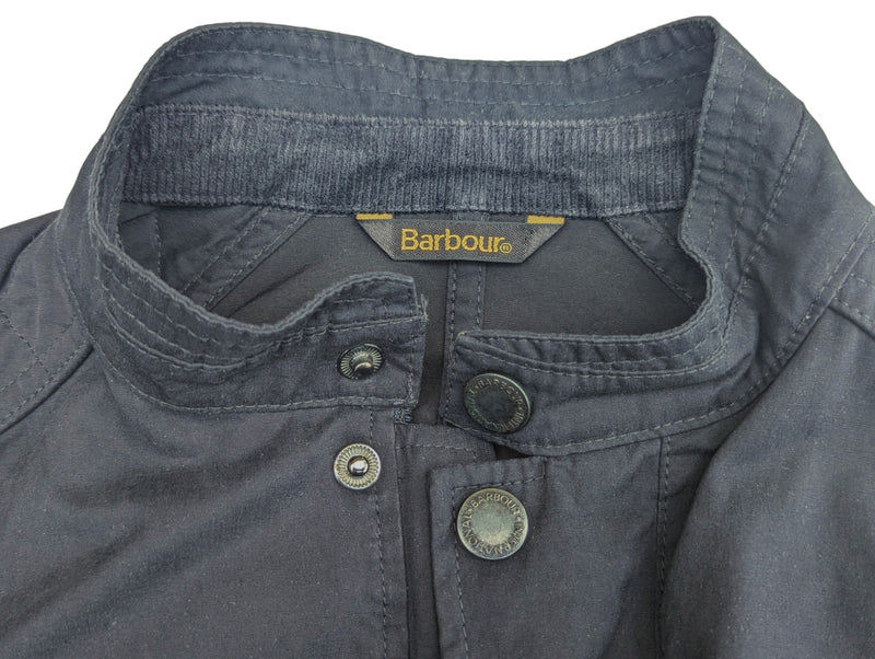 Barbour Field Jacket M Slim Navy Blue Cotton
