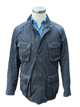 Barbour Field Jacket M Slim Navy Blue Cotton