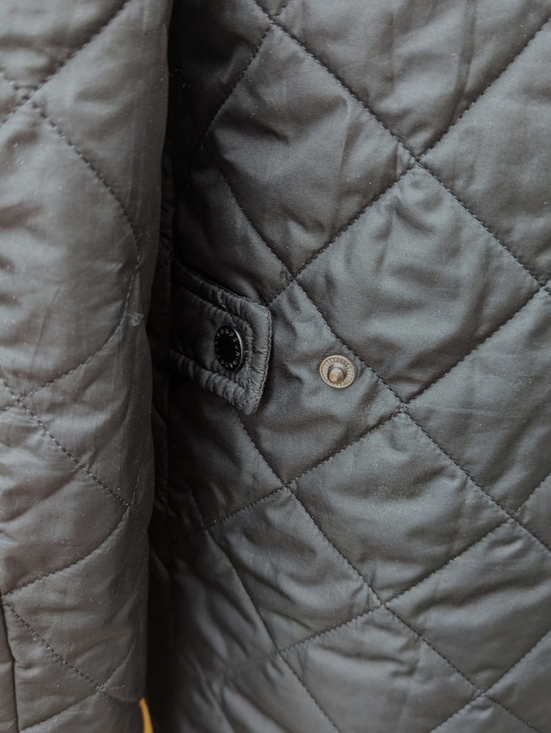 Barbour Jacket XS/S Ltd Ed Black Chelsea Padded Quilt Polyester