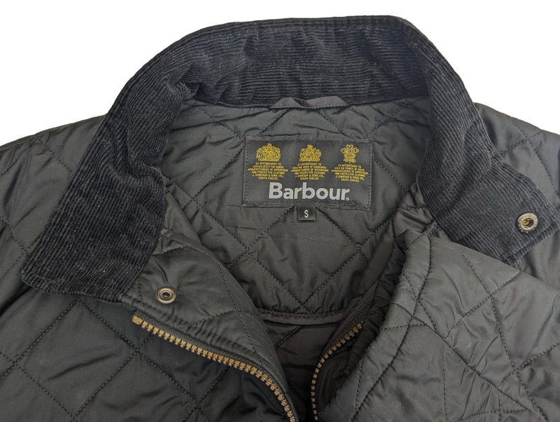 Barbour Jacket S/M Black Chelsea Padded Quilt Polyester