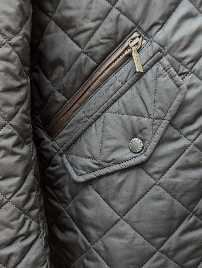 Barbour Jacket XS/S Ltd Ed Black Chelsea Padded Quilt Polyester