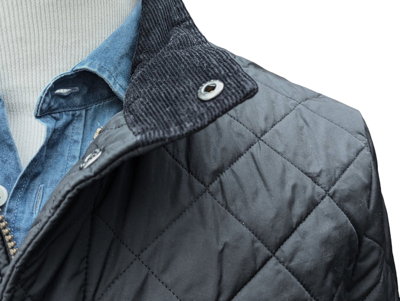 Barbour Jacket XS/S Ltd Ed Black Chelsea Padded Quilt Polyester