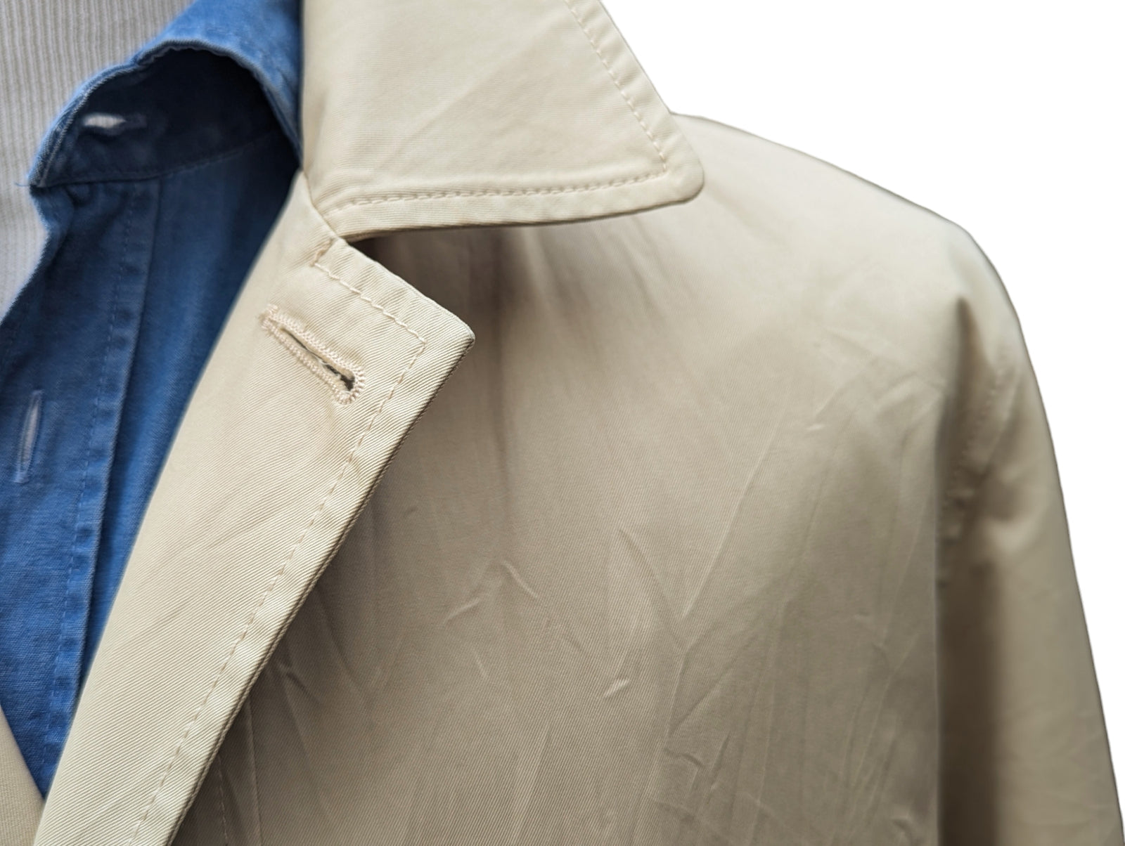 Pal Zileri Trench Coat M Tan Cotton – eHABERDASHER