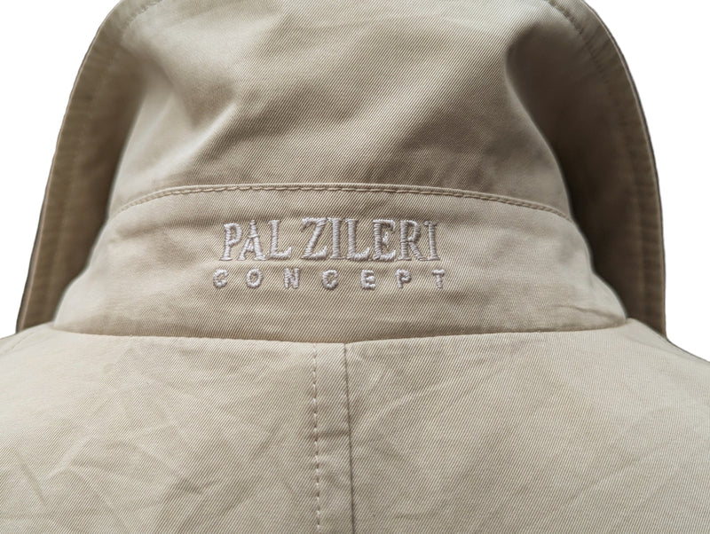 Pal Zileri Trench Coat M Tan Cotton