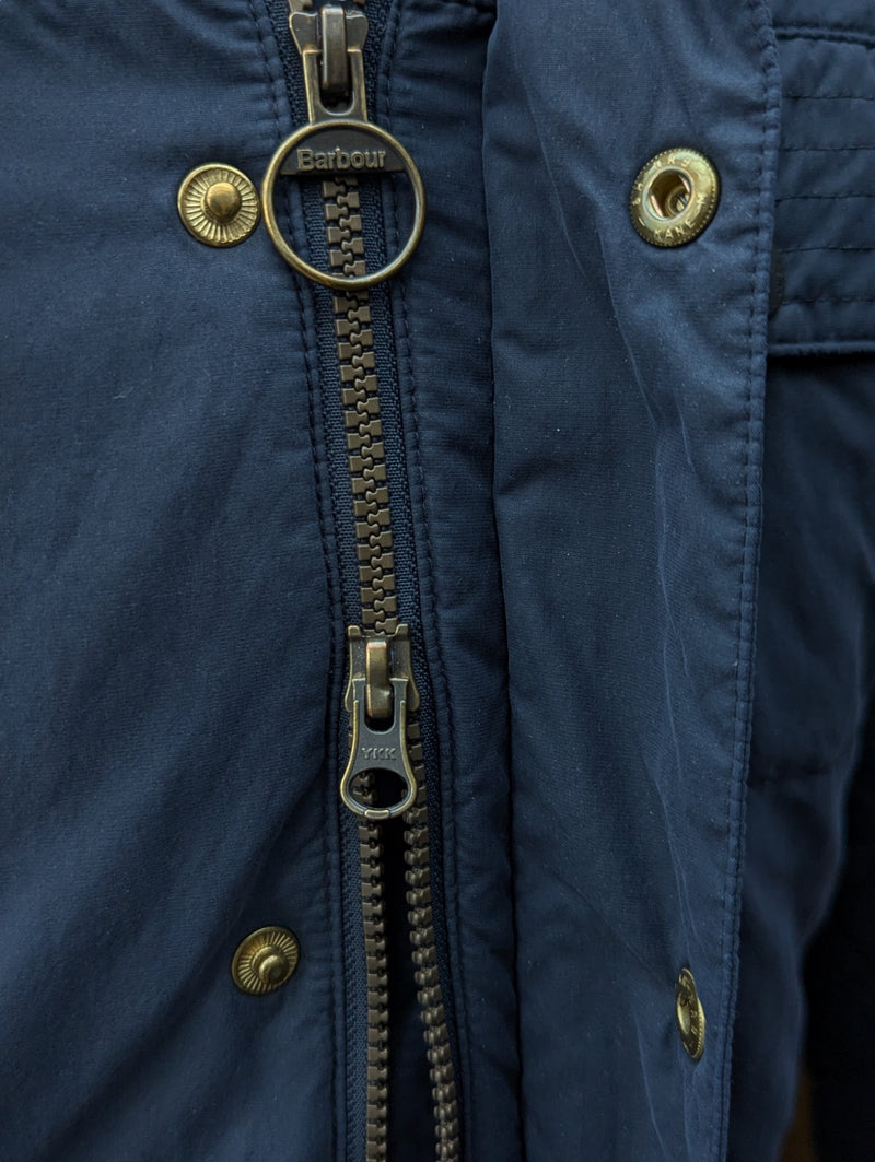 Barbour x Deus ex Machina Jacket M Slim Faded Blue Poli Cotton