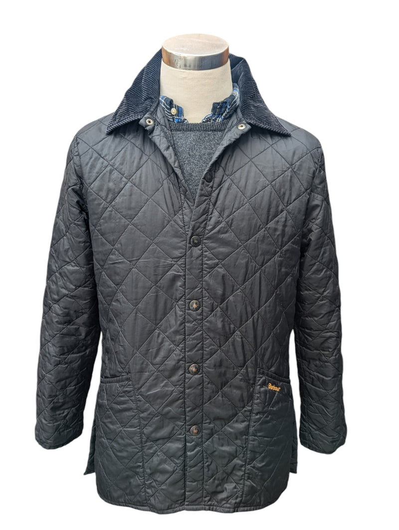 Barbour Jacket XS/S Black Liddesdale Padded Quilt Polyamide
