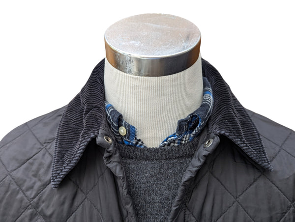 Barbour Jacket XS/S Black Liddesdale Padded Quilt Polyamide