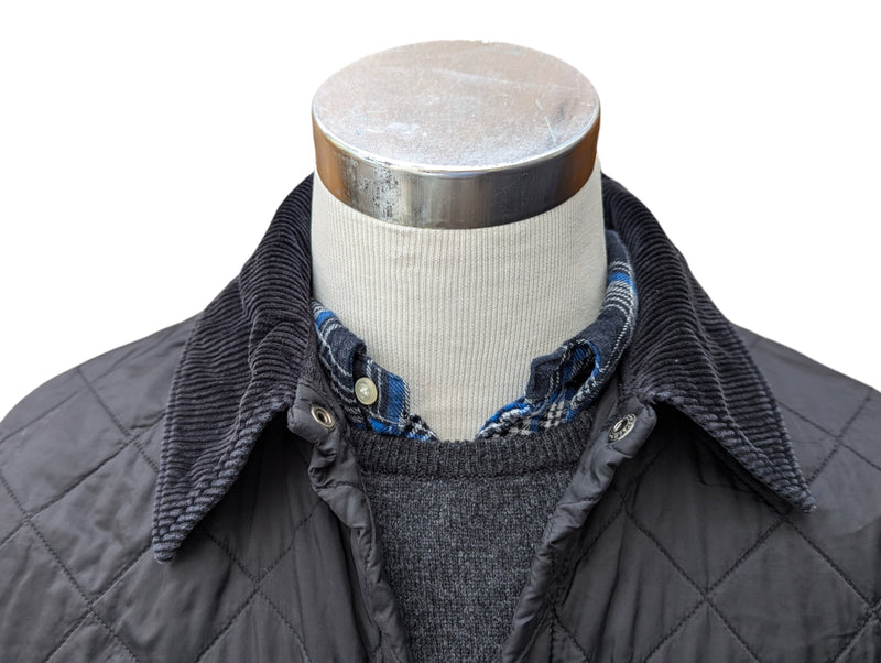 Barbour Jacket XS/S Black Liddesdale Padded Quilt Polyamide