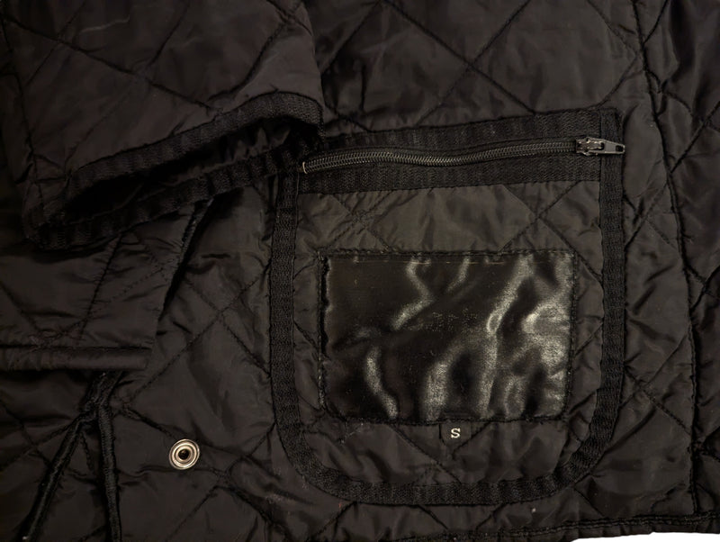 Barbour Jacket S/M Black Liddesdale Padded Quilt Polyamide