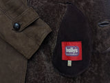 Vintage Baily's Leather Lambsuede Shearling Coat XS/S Brown