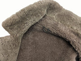 Vintage Morlands Leather Lambsuede Shearling Coat S/M Beige