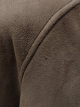 Vintage Richard Draper Leather Lambsuede Shearling Coat L/XL Tan/Sand