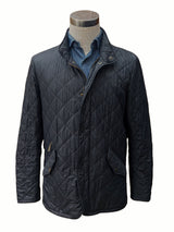 Barbour Jacket S/M Black Flyweight Chelsea Padded Quilt Polyester