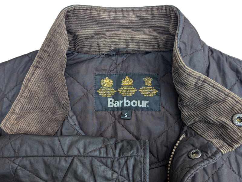 Barbour Jacket M/L Dark Brown Chelsea Padded Quilt Polyester