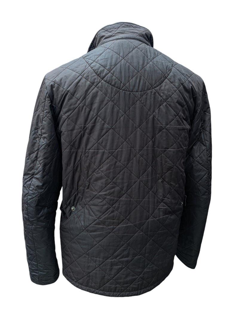 Barbour Jacket M/L Dark Brown Chelsea Padded Quilt Polyester