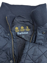Barbour Jacket M/L Midnight Blue Ribbed Chelsea Padded Quilt Polyester