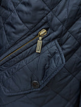 Barbour Jacket M/L Midnight Blue Ribbed Chelsea Padded Quilt Polyester