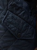 Barbour Jacket M/L Midnight Blue Ribbed Chelsea Padded Quilt Polyester