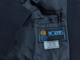 Vintage Hornes Royal Warrant Coat M/40R Navy Blue Wool/Cotton Twill