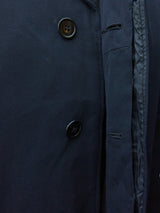 Vintage Hornes Royal Warrant Coat M/40R Navy Blue Wool/Cotton Twill