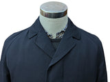 Vintage Hornes Royal Warrant Coat M/40R Navy Blue Wool/Cotton Twill