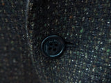Pal Zileri Sport Coat 38R Charcoal Green Flecked Wool/Cashmere