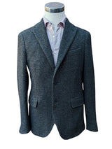 Pal Zileri Sport Coat 38R Charcoal Green Flecked Wool/Cashmere